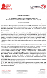 comunicato stampa Levante For 1 of 2